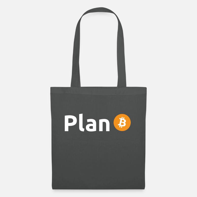 Bitcoin Plan B - Stoffbeutel - Graphite
