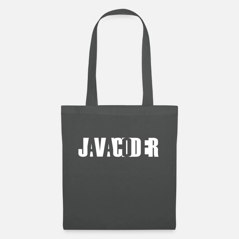 Java-Coder, Java-Entwickler - Stoffbeutel - Graphite