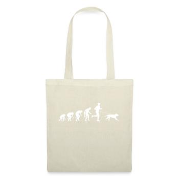 Canicross Männer Hundesport Joggen Geschenk Idee - Stoffbeutel - Natur - Vorne