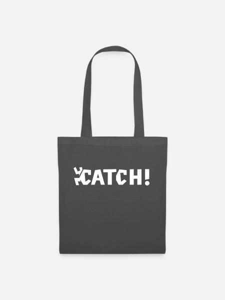 Catch Schrift Flucht - Stoffbeutel - Graphite