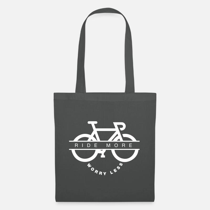 Ride More Worry Less - Stoffbeutel - Graphite