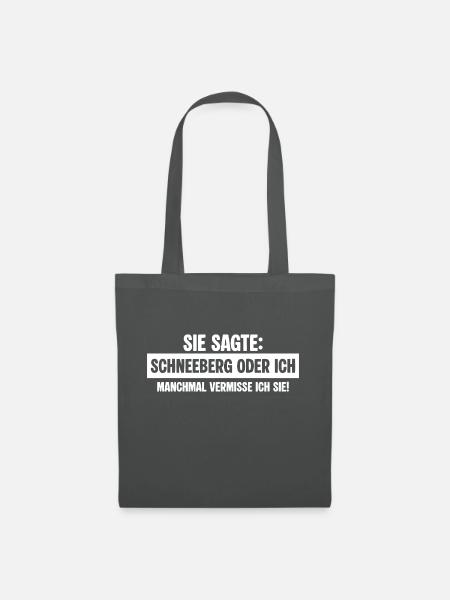 Schneeberg exfreundin - Stoffbeutel - Graphite