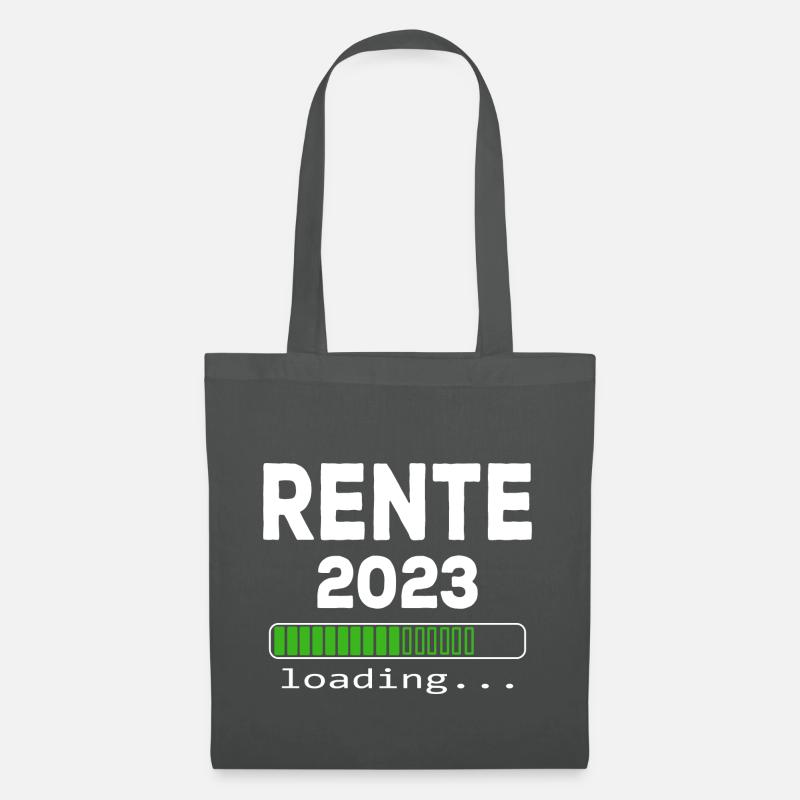 Rente 2023 loading - Stoffbeutel - Graphite