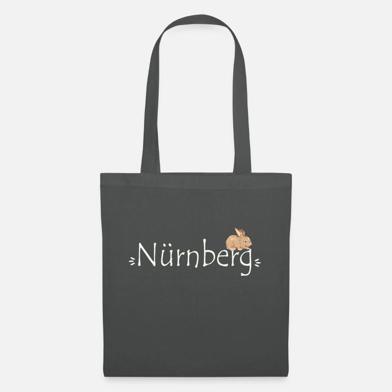 Nürnberg Hase - Stoffbeutel - Graphite