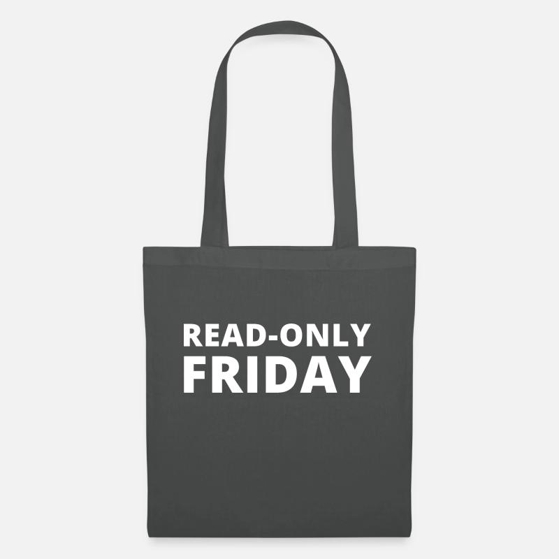 Read Only Friday Admin Informatik IT EDV Nerd - Tote Bag - graphite grey