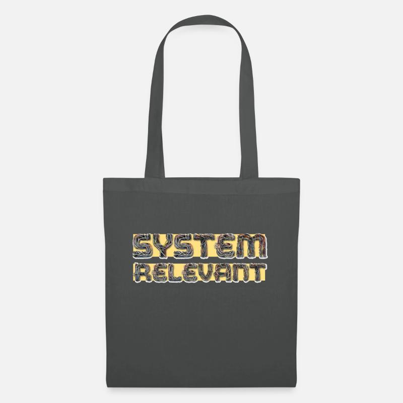 Systemrelevant - Stoffbeutel - Graphite