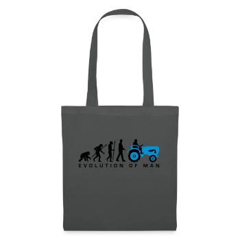 evolution_bauer_mit_traktor_032013_a_2c - Tote Bag - graphite grey - Front