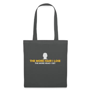I get more head - Tote Bag - graphite grey - Front