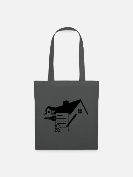 Hausvertrag unterzeichnen 1 - Stoffbeutel - Graphite