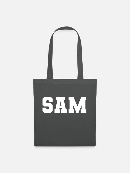 Name - Säm - Stoffbeutel - Graphite