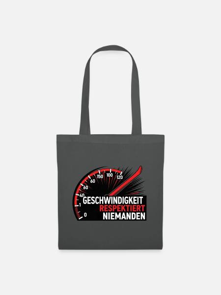 Geschwindigkeit – Auto T-Shirt - Stoffbeutel - Graphite