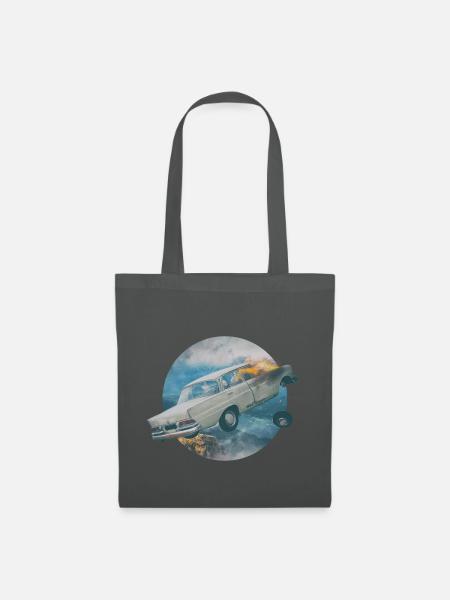 Vintage Stunt Crash Car - Stoffbeutel - Graphite