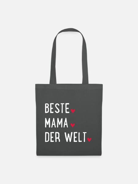 Beste Mama der Welt - Stoffbeutel - Graphite
