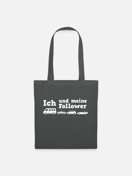 Ich und meine Follower Wohnmobil - Stoffbeutel - Graphite