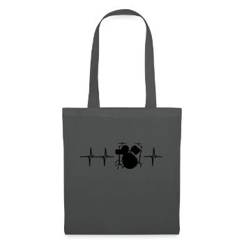 Drums t-shirt gift idea funny sayings - Tote Bag - graphite grey - Front