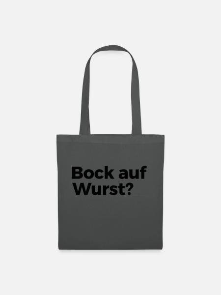 Bock auf Wurst - Stoffbeutel - Graphite