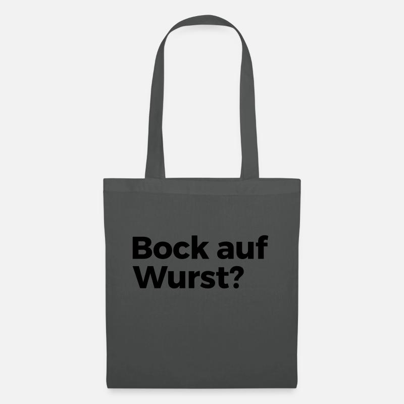Bock auf Wurst - Stoffbeutel - Graphite