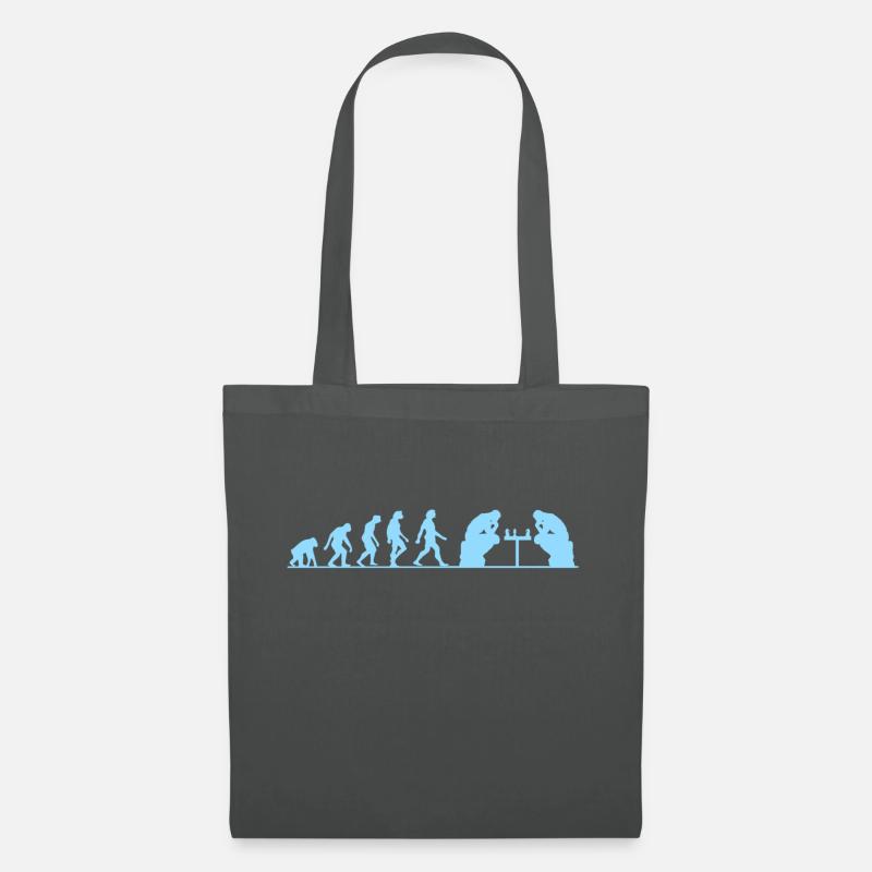 Evolution échec - Sac en tissu - gris graphite
