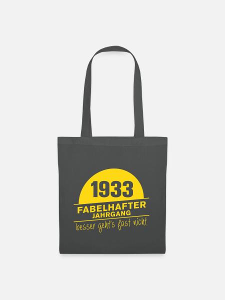 Fabelhafter Jahrgang 1933 - Stoffbeutel - Graphite