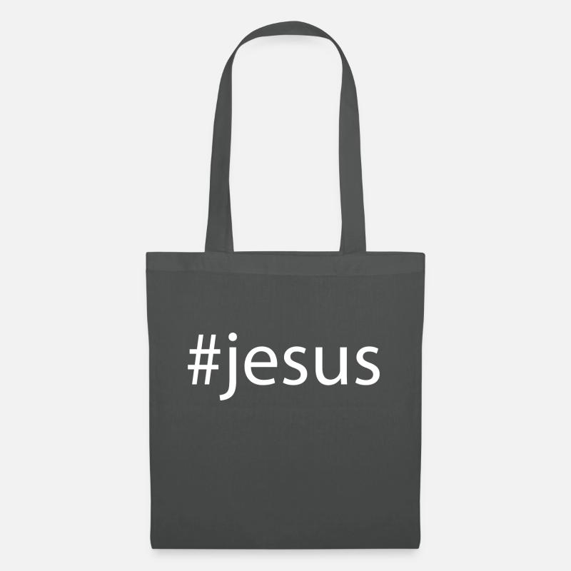 #jesus jesus christus kirche glaube - Stoffbeutel - Graphite