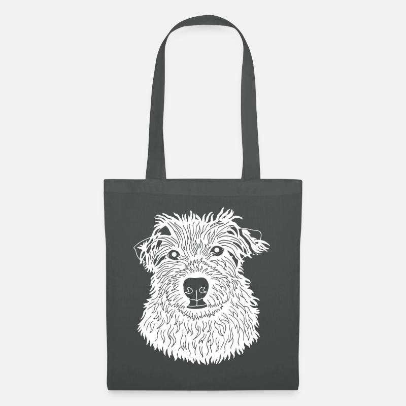 Mischlingshund - Stoffbeutel - Graphite