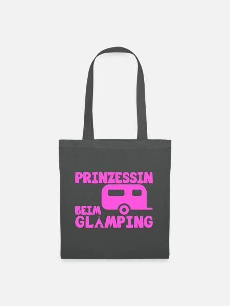 Glamping Prinzessin - Stoffbeutel - Graphite