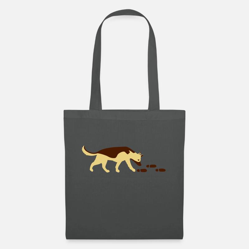 Mantrailer Shepherd vector - Tote Bag - graphite grey
