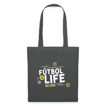 Ted Lasso Fútbol Is Life - Stoffbeutel - Graphite - Vorne
