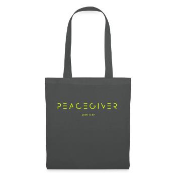PEACEGIVER - Stoffbeutel - Graphite - Vorne