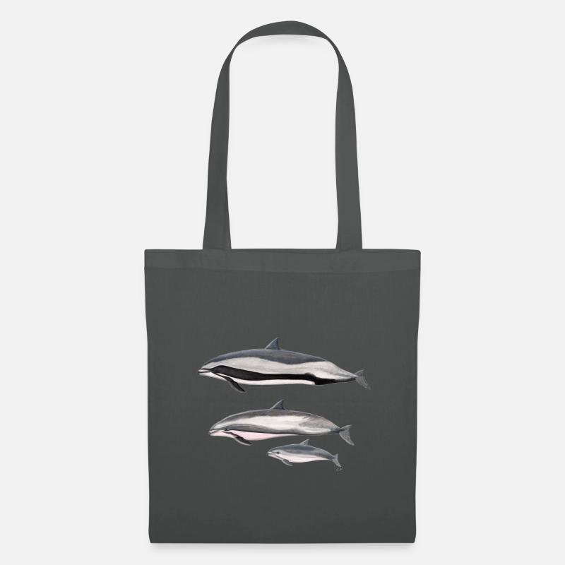 Fraser dolphin - Fraser's dolphin - Dauphin - Tote Bag - graphite grey