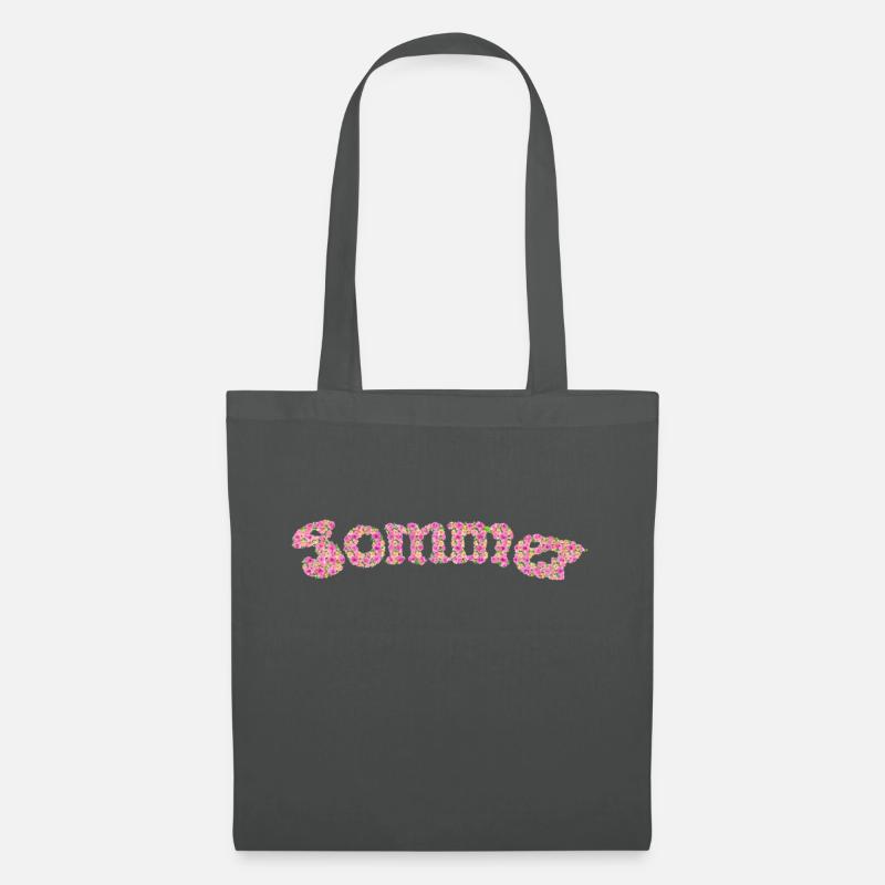 summerFlowers01 - Stoffbeutel - Graphite