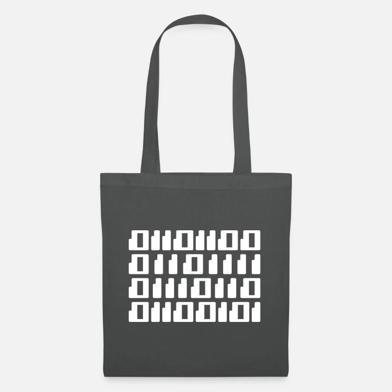 Love in Binary Code - Tote Bag - graphite grey