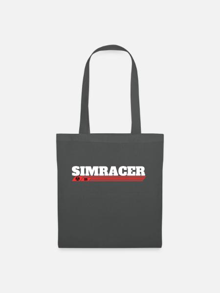 SIMRACER Sim Racing Simulation Gaming - Stoffbeutel - Graphite