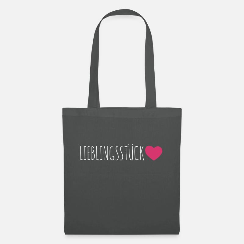 Lieblingsstück besonderer Mensch - Stoffbeutel - Graphite