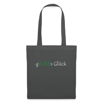 groses glück - Stoffbeutel - Graphite - Vorne