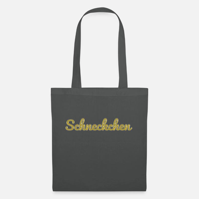Schneckchen - Stoffbeutel - Graphite