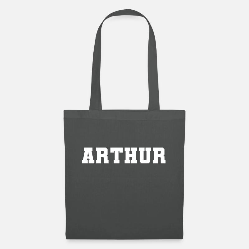 Name - Arthur - Stoffbeutel - Graphite