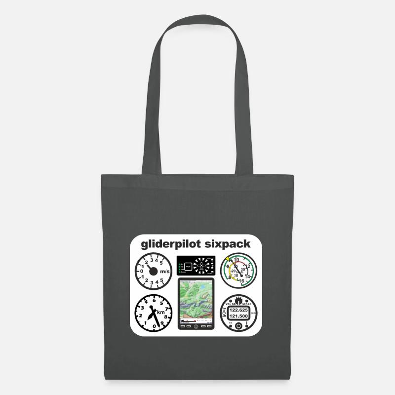 sixpack glider glider glide - Tote Bag - graphite grey