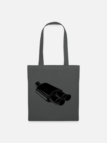 Autoauspuff Autoteile - Stoffbeutel - Graphite