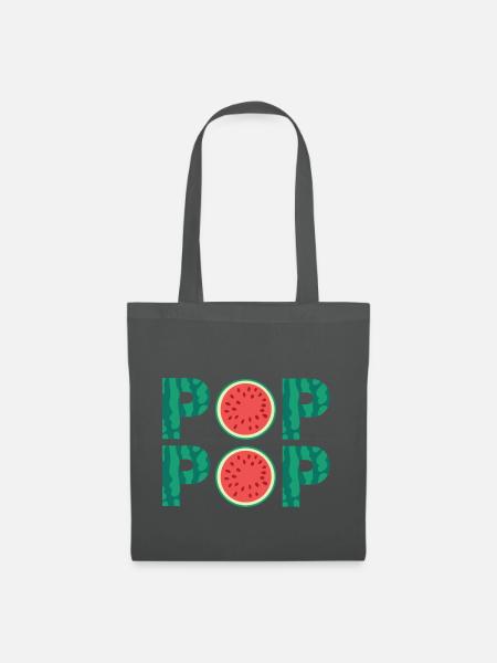 Watermelon Poppop - Stoffbeutel - Graphite