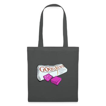 The Good News of Jesus Christ - Tote Bag - graphite grey - Front