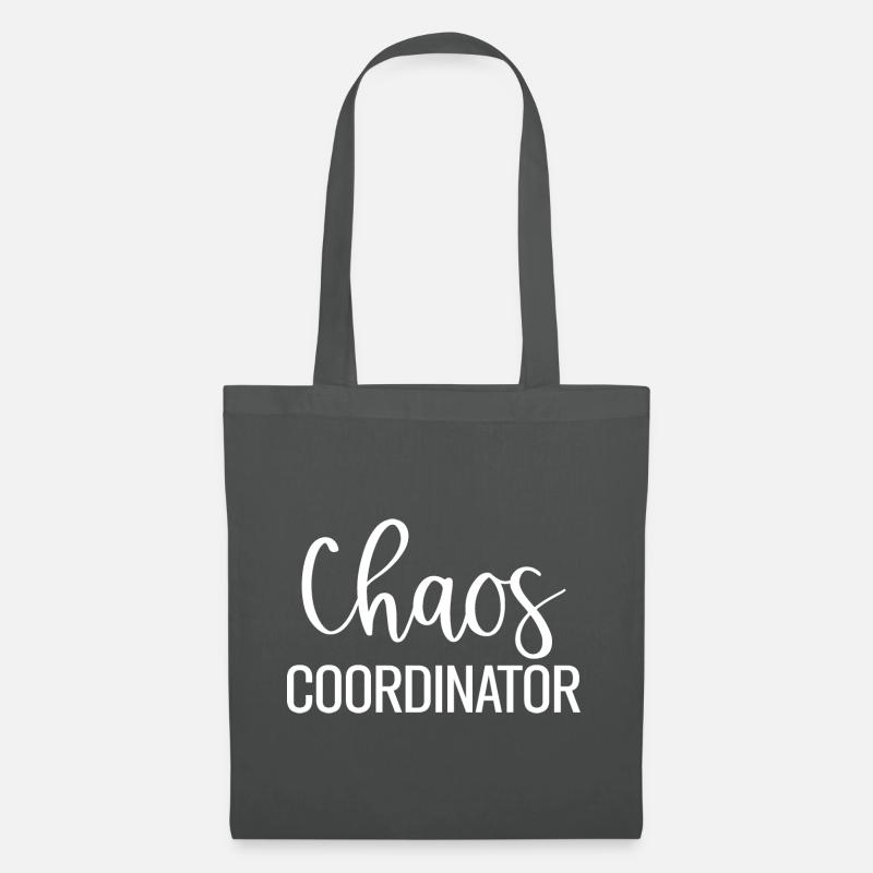 Chaos Coordinator Lustiges Mama Mutter - Stoffbeutel - Graphite
