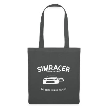 Sim racer gift for racing game fans and pc gamer - Tote Bag - graphite grey - Front