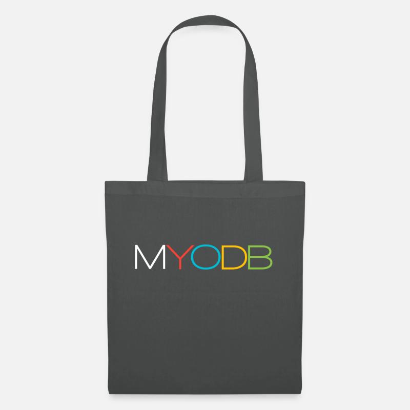 Myodb colorful Text - Stoffbeutel - Graphite