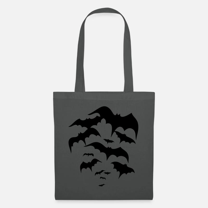 Fledermäuse, bats, Vampire, Dracula - Stoffbeutel - Graphite