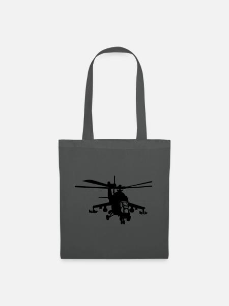 Hubschrauber Mi-24 - Stoffbeutel - Graphite