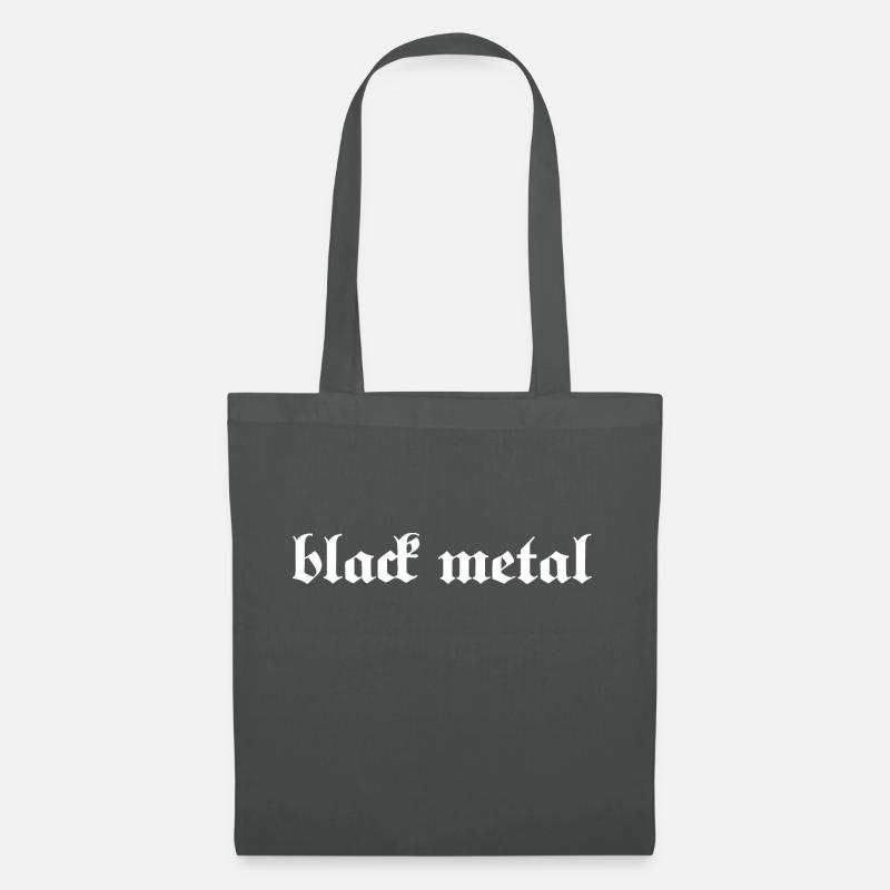 Black Metal - Musik Schwarz Goth Geschenk - Stoffbeutel - Graphite