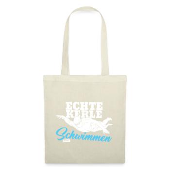 Echte Kerle Schwimmen HARIZ Sport Kind Herren - Stoffbeutel - Natur - Vorne