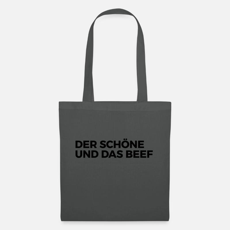 Der Schöne und das Beef - Stoffbeutel - Graphite
