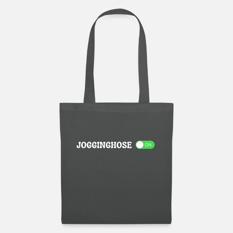 Jogginghose on - Stoffbeutel - Graphite